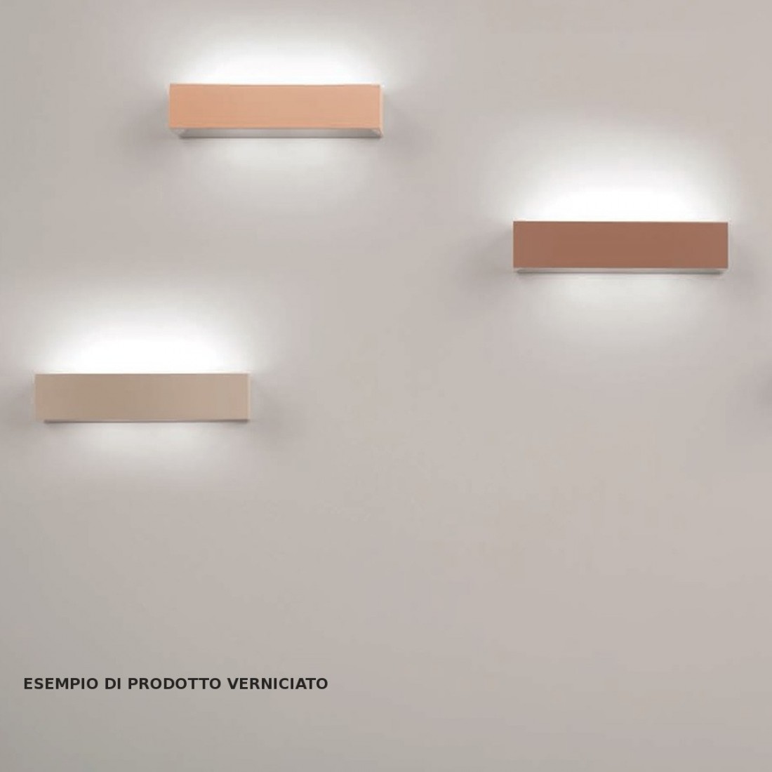 Applique SF-HERMIONE T210 G9 LED 52.5CM gesso bianco verniciabile lampada parete biemissione luce indiretta interno