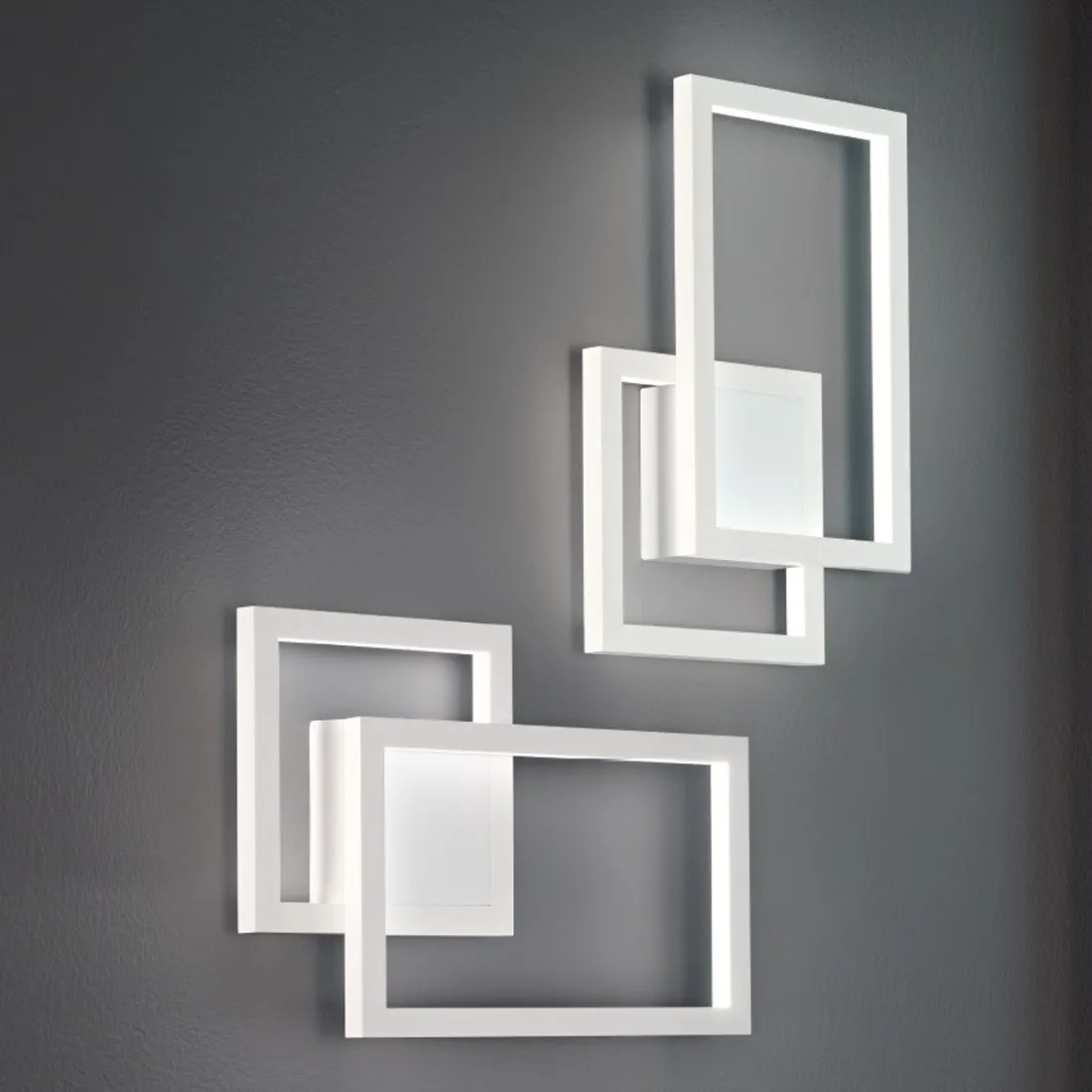 PZ-CROSS 6598 Applique murale LED 20W 1500LM 3000 ° K applique murale aluminium noir blanc panneaux de plafond ultra-modernes