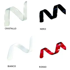 PD-TRUDY lustre suspension moderne boucles verre interne E14