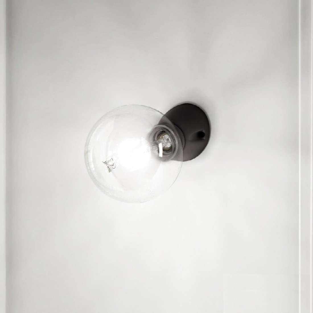 ID-WINERY AP1 E27 Applique murale à LED blanc noir lampe en céramique émaillée avec mur incliné moderne classique