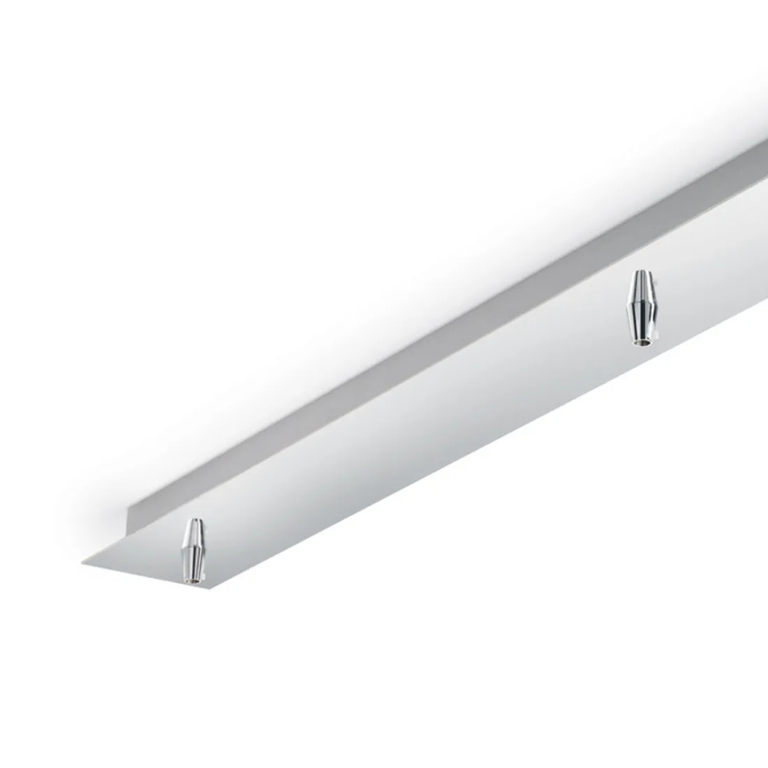 Base ID-ROSONI SP3 blanc métal noir chrome poli intérieur rectangulaire