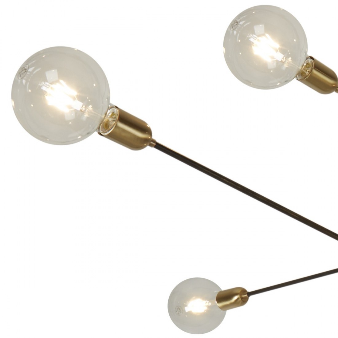 Lampadario GB-AGO' 103 16 E27 LED ottone metallo marrone avorio sospensione rustica classica multiluce interno