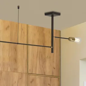 GB-AGO 'plafonnier 103 73 E27 LED laiton ivoire brun métal classique rustique plafonnier intérieur