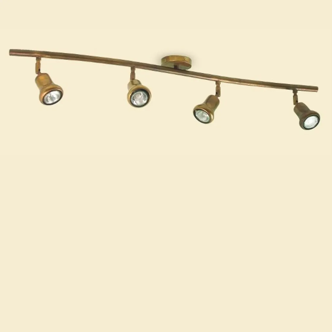 BA-TILLY beam 4 lumières plafonnier orientable classique laiton GU10 IP20 intérieur