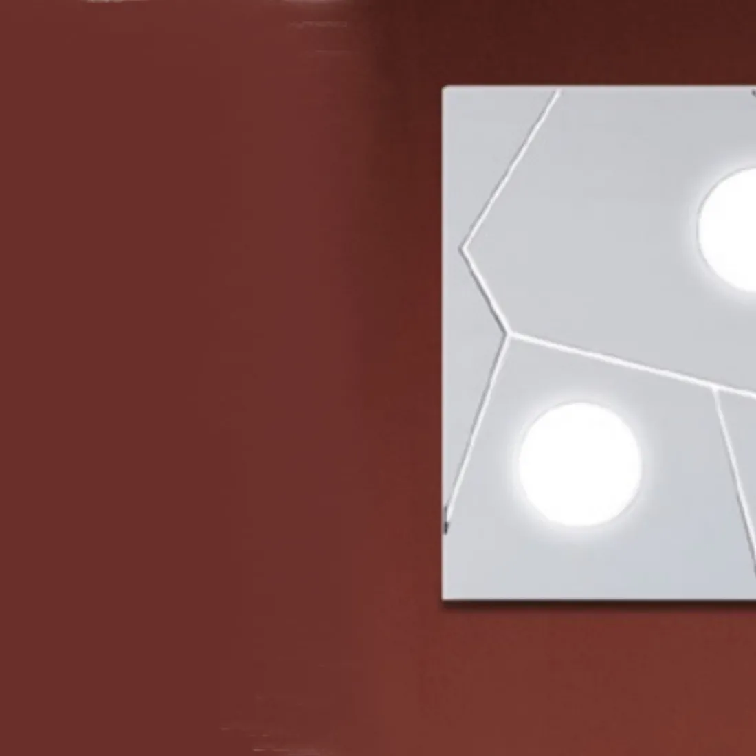 CO-STREET SYSTEM plafonnier 873 45PA 9W GX53 LED métal sable noir blanc gris carré plafonnier intérieur