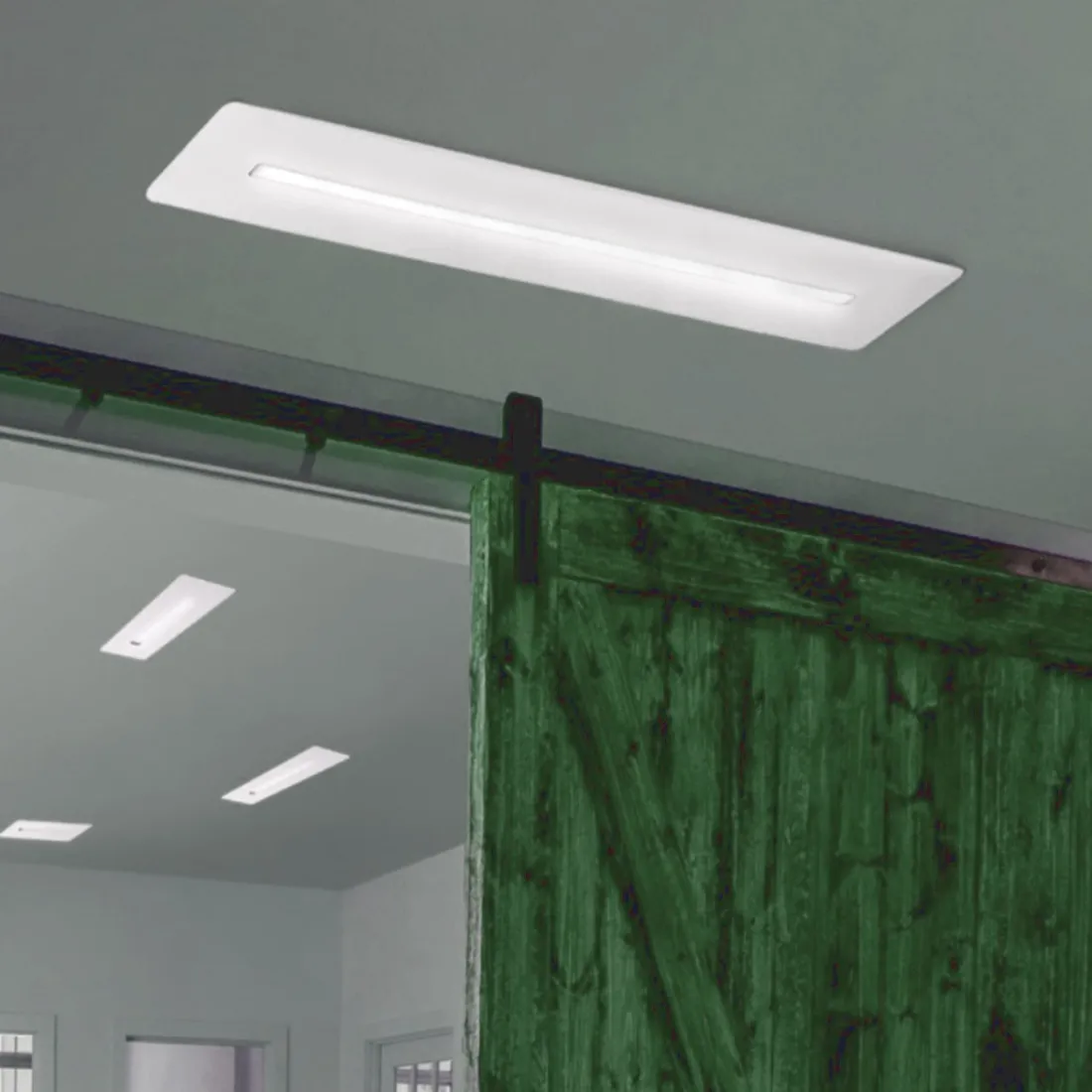 Plafonnier CO-CENTRELINE 890 70PA 30W LED 4000LM 3000 ° K plafonnier en métal dimmable rectangulaire mur moderne plat