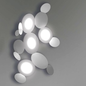 Applique murale moderne Cattaneo MICKEY 861 4PA LED GX53 9W