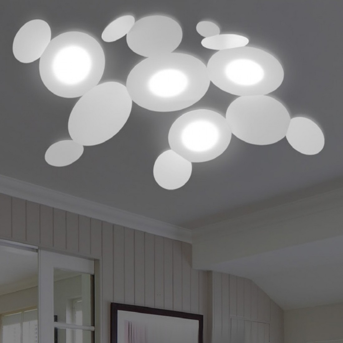 CO-MICKEY 861 4PA 9W LED GX53 applique murale métal peint ultramoderne applique murale lumière diffuse intérieur