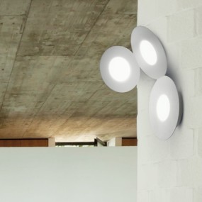 Applique moderno Cattaneo MICKEY 861 3PA LED GX53 9W lampada parete soffitto metallo verniciato interno
