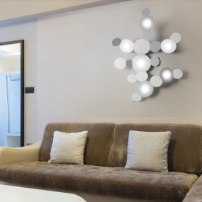 Applique moderno Cattaneo MICKEY 861 6PA LED GX53 9W lampada parete soffitto metallo verniciato interno