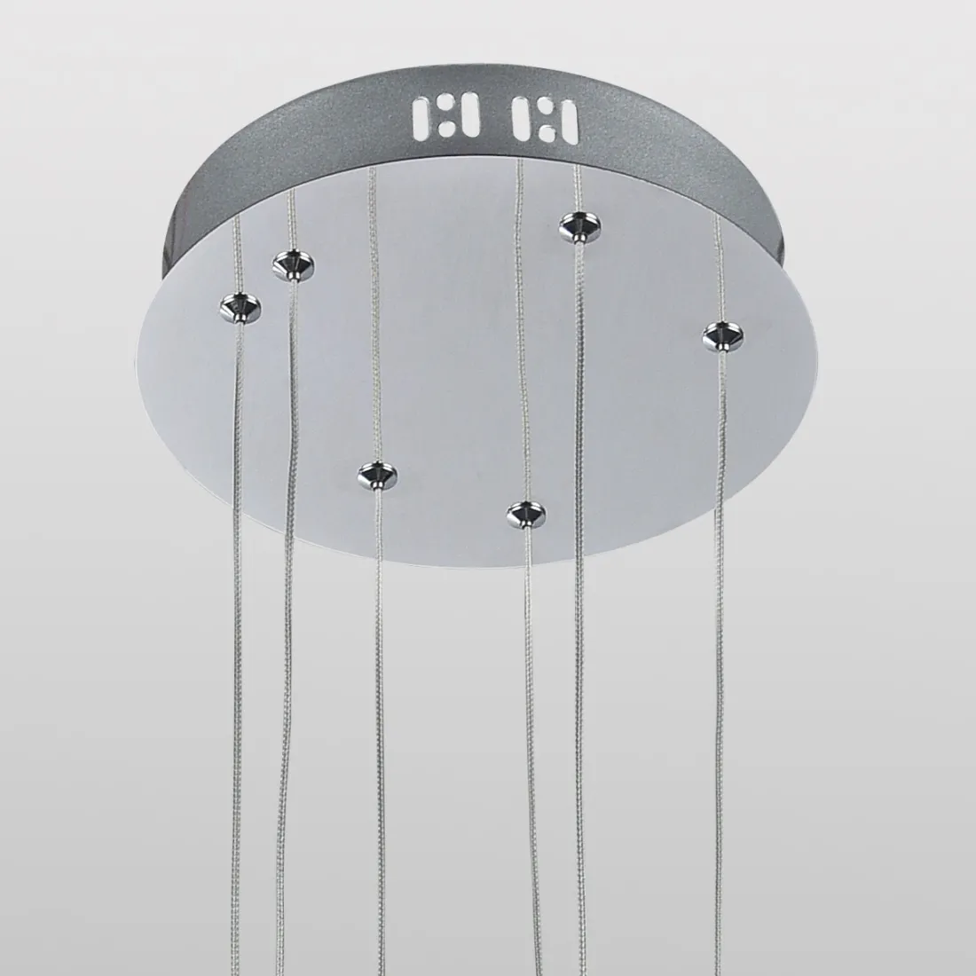 Sospensione PD-VICKY 1093 S3 37.8W LED 2650LM 4000°K metallo alluminio cromato acrilico lampadario moderno monoemissione interno