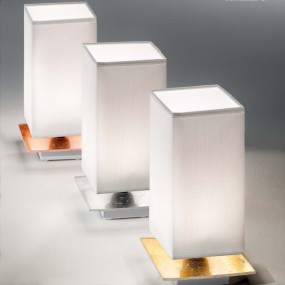 Abat-jour SV-BASIC STYLE E27 LED vetro tessuto decorato foglia lampada tavolo moderna interno