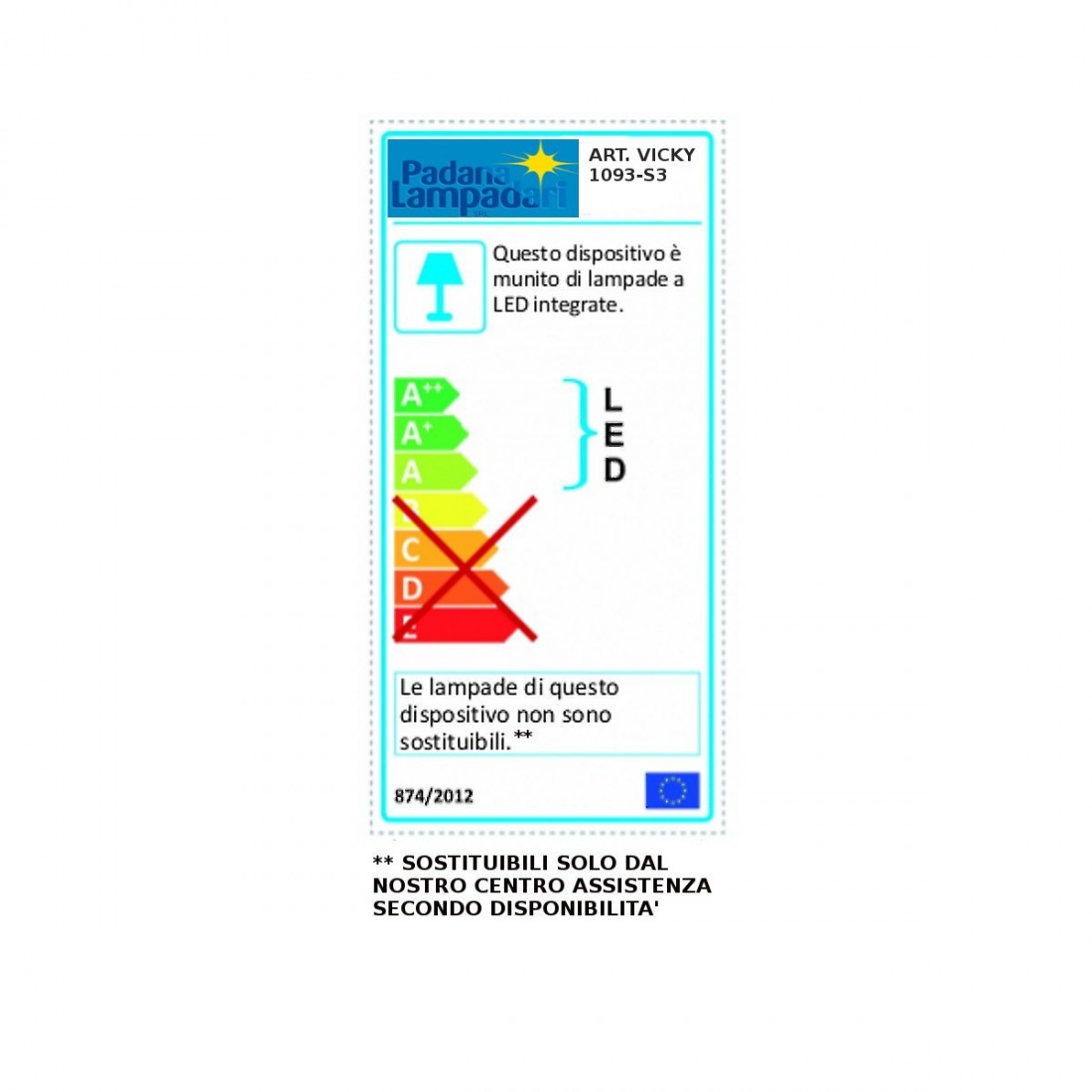 Sospensione PD-VICKY 1093 S1 14.7W LED 1030LM 4000°K metallo alluminio cromato acrilico lampadario moderno monoemissione interno