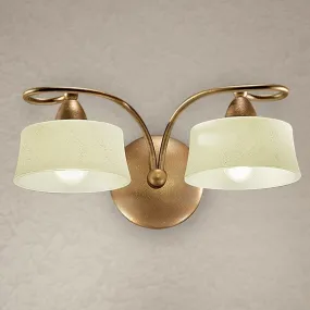 LM-4220 2A E14 LED applique murale en verre en métal avec mur classique et bras internes