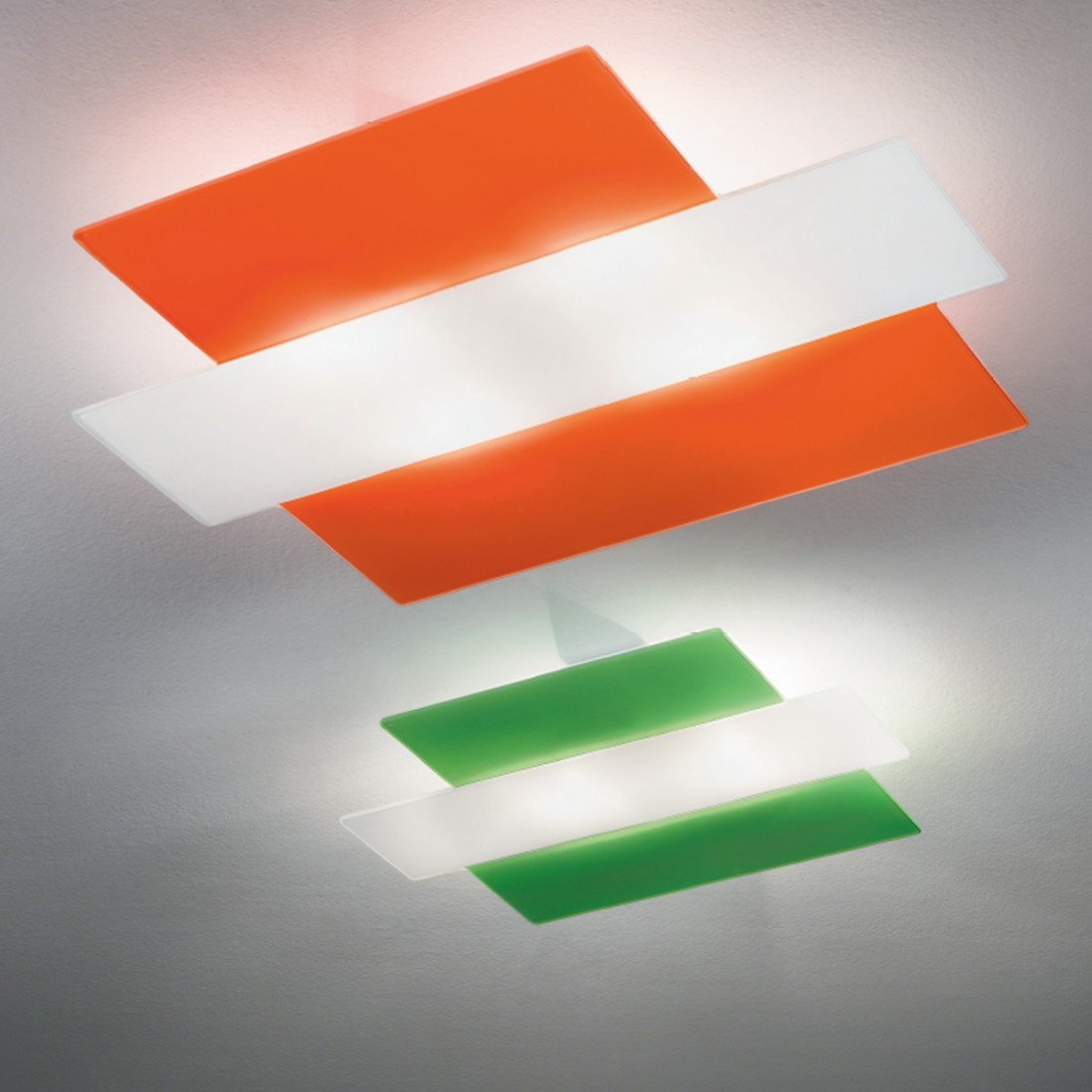 Plafoniera SV-STAR COLOR 4208 E27 LED vetro colorato lampada soffitto parete moderna interno