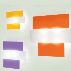 Plafonnier SV-STAR COLOR 4208 E27 LED lampe en verre coloré plafond mur intérieur moderne