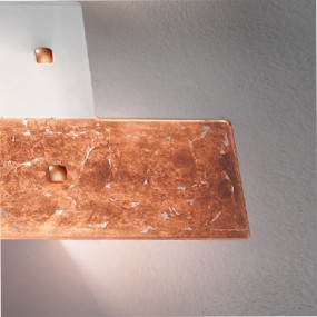 Applique SV-BOOGIE STYLE E27 LED 50x50CM vetro foglia oro argento rame lampada parete soffitto interno
