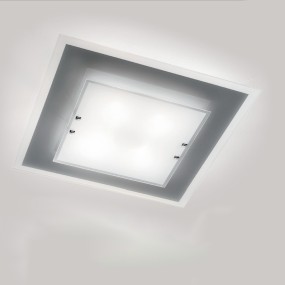 Plafoniera SV-BLIZZARD COLOR 2296 E27 LED moderna vetro colorato lampada soffitto interno