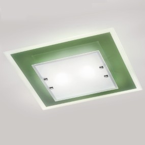SV-BLIZZARD COLOR 2296 E27 plafonnier LED plafonnier intérieur moderne en verre coloré