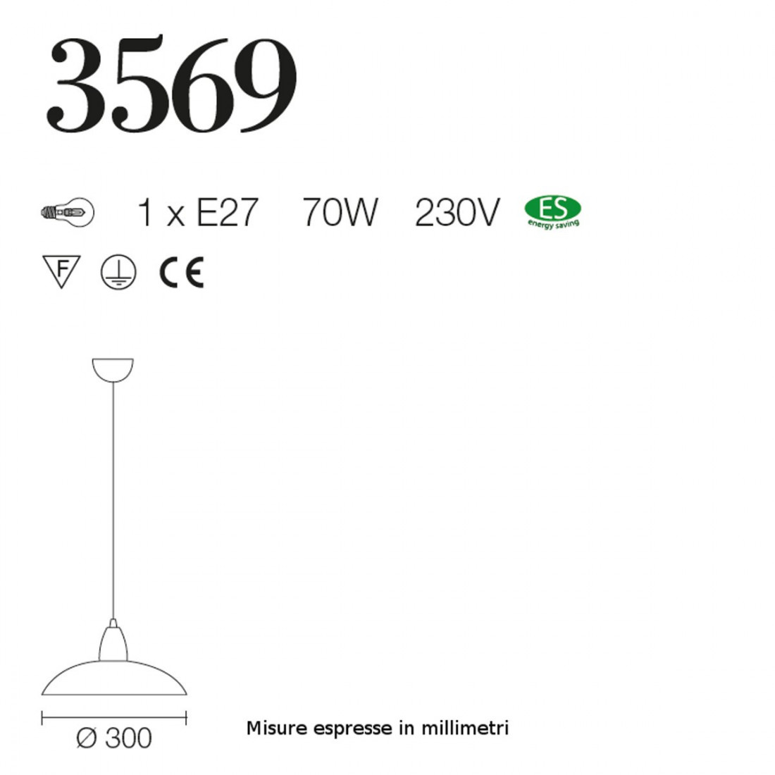 Sospensione SV-FLO 3569 E27 LED 30CM piatto tondo vetro colorato lampadario moderno interno
