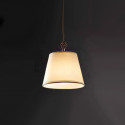 Lampadario classico Illuminando STREET SOFT SP 18 LED sospensione pergamena avorio treccia metallo brunito interni E27