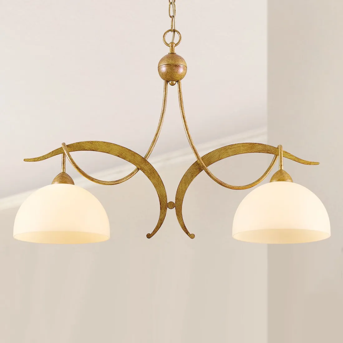 Bilanciere LM-1720 E27 60W lampadario classico ferro vetro interno