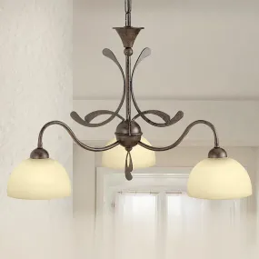 Sospensione LM-1910 E14 LED lampadario classico multiluce metallo vetro interno