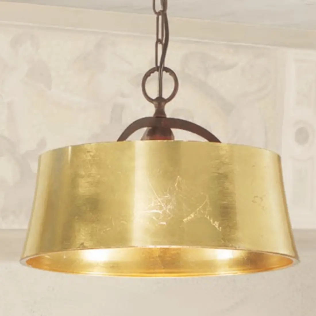 Sospensione LM-1895 1S E27 LED lampadario classico vetro decorato interno