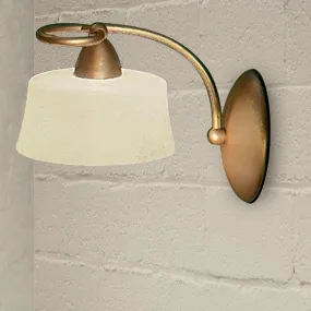 Applique LM-4220 1A E14 LED vetro metallo lampada parete classica interno