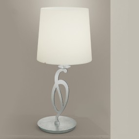 Klassischer Lampenschirm aus Glas und handdekoriertem Metall