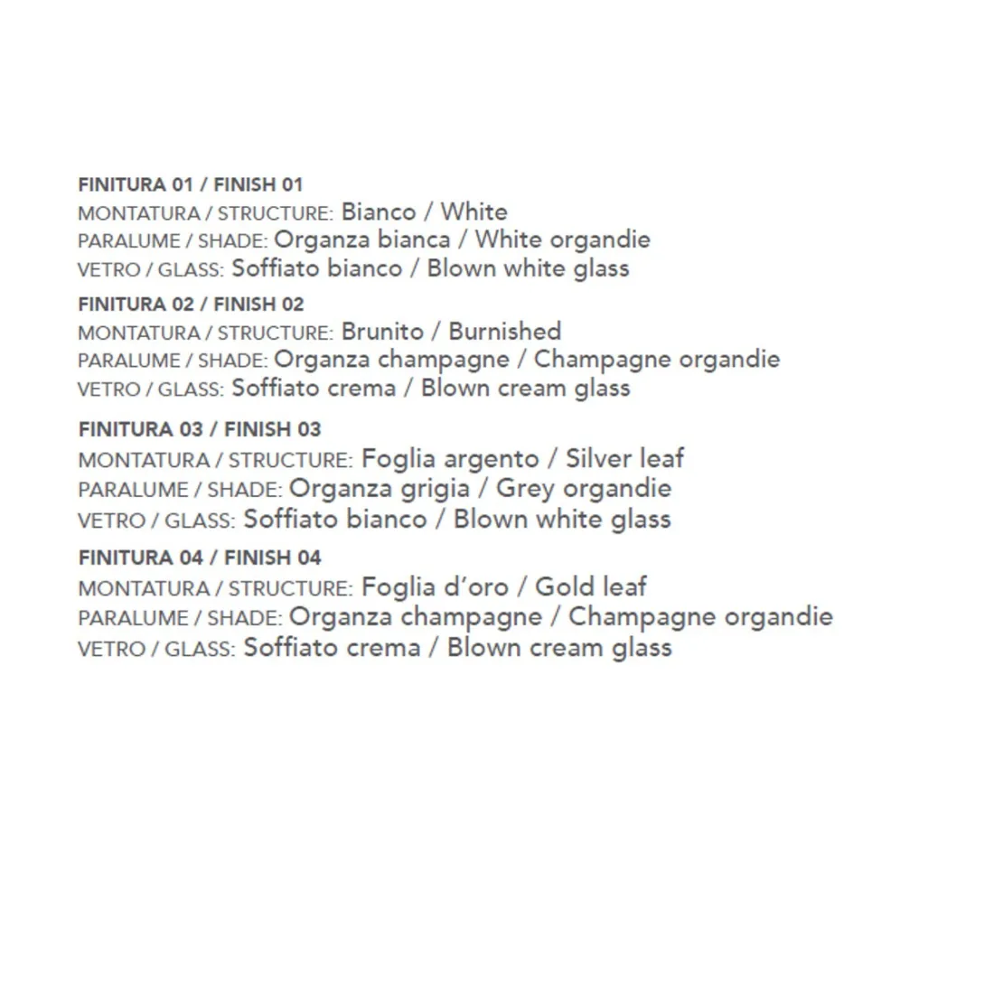 Abat-jour LM-2000 1LT E27 100W vetro soffiato bianco lampada tavolo classica metallo decorato interno