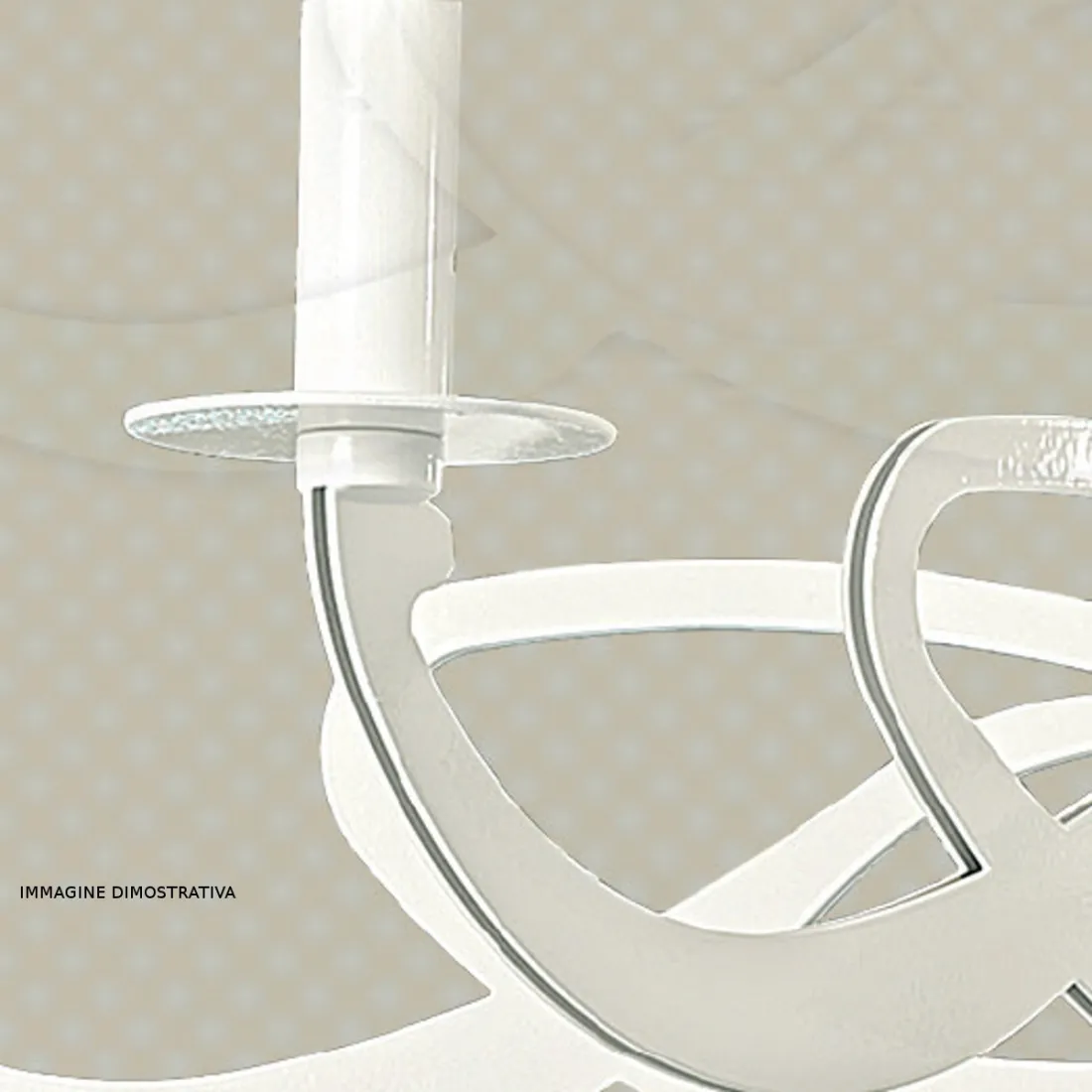 Applique LM-2001 E14 LED classico metallo foglia oro argento lampada parete interni