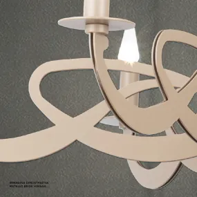 Applique LM-2001 E14 LED classico metallo foglia oro argento lampada parete interni