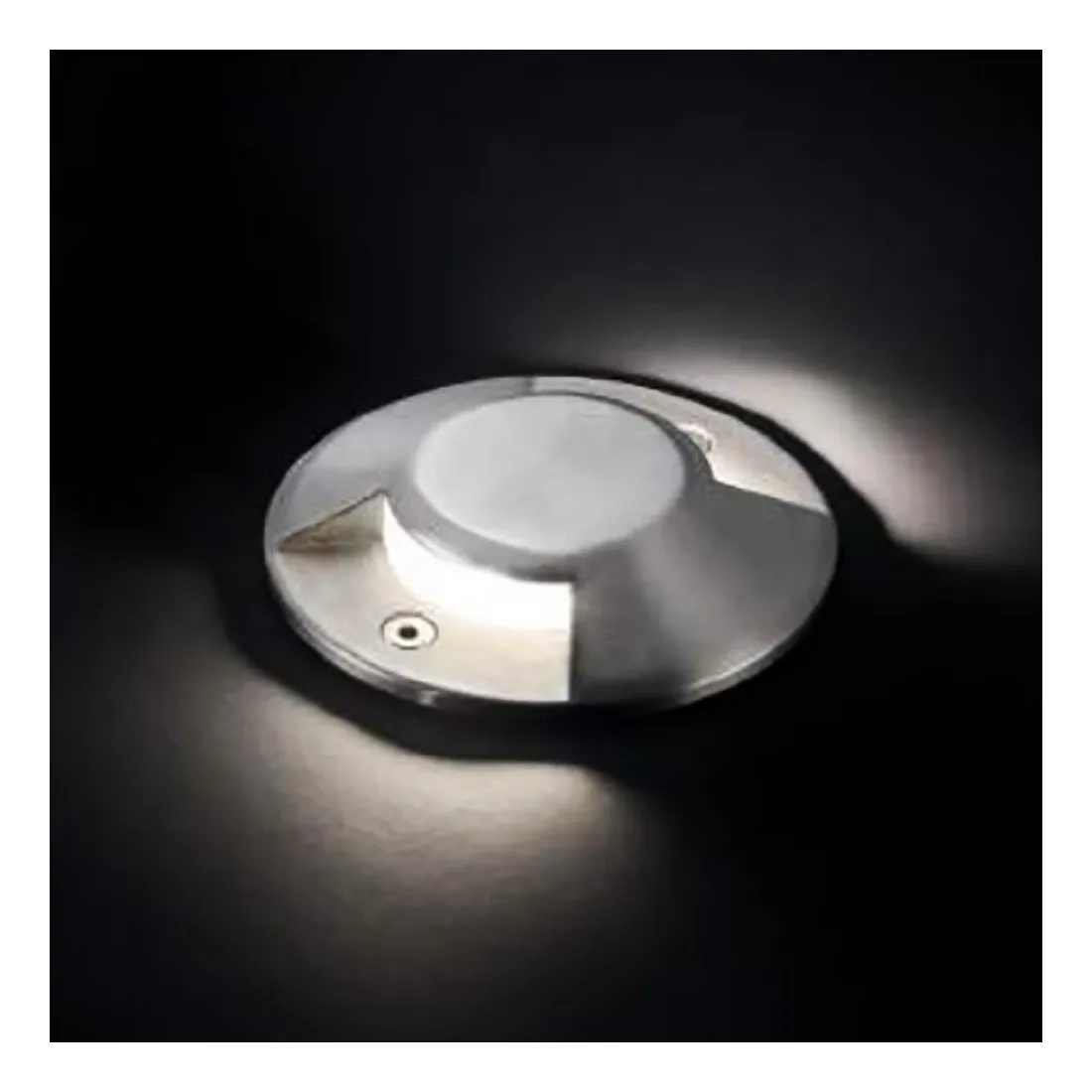 Faretto incasso ID-ROCKET 2 3W LED 200LM IP67 acciaio lampada terra tondo moderno giardino esterno