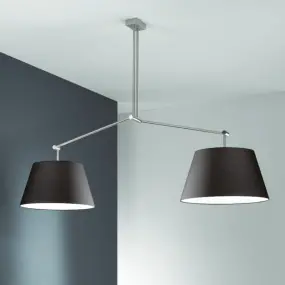 Bilanciere LM-PLAY 9315 E27 LED moderna paralume ignifugo snodabile paralume lampadario interno