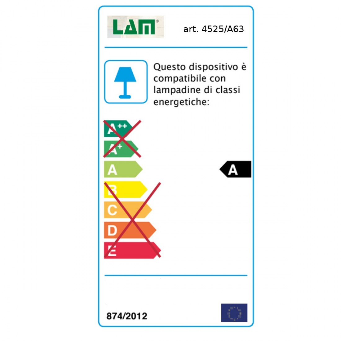 Applique classique LM-4525 G5 NEON décorée avec un intérieur en verre métallique