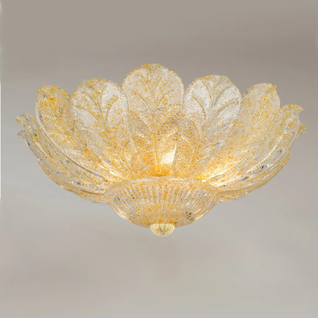 Plafonnier LM-6710 E14 LED classique plafonnier en verre de Murano grain intérieur