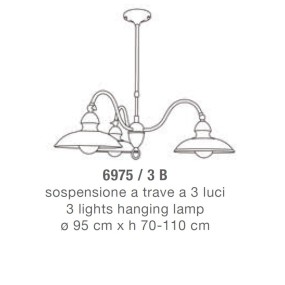 Lampadario 6975 3B LAM