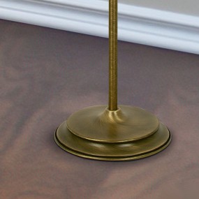 Lampadaire LM-6975 1P E27 Led plat réglable lampe classique rustique rustique intérieur en métal bruni