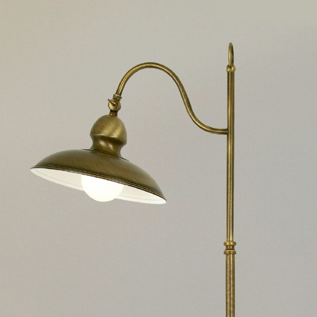 Petit Stehleuchte 145cm Souple Blanc Argent Salon Lampe de Lecture