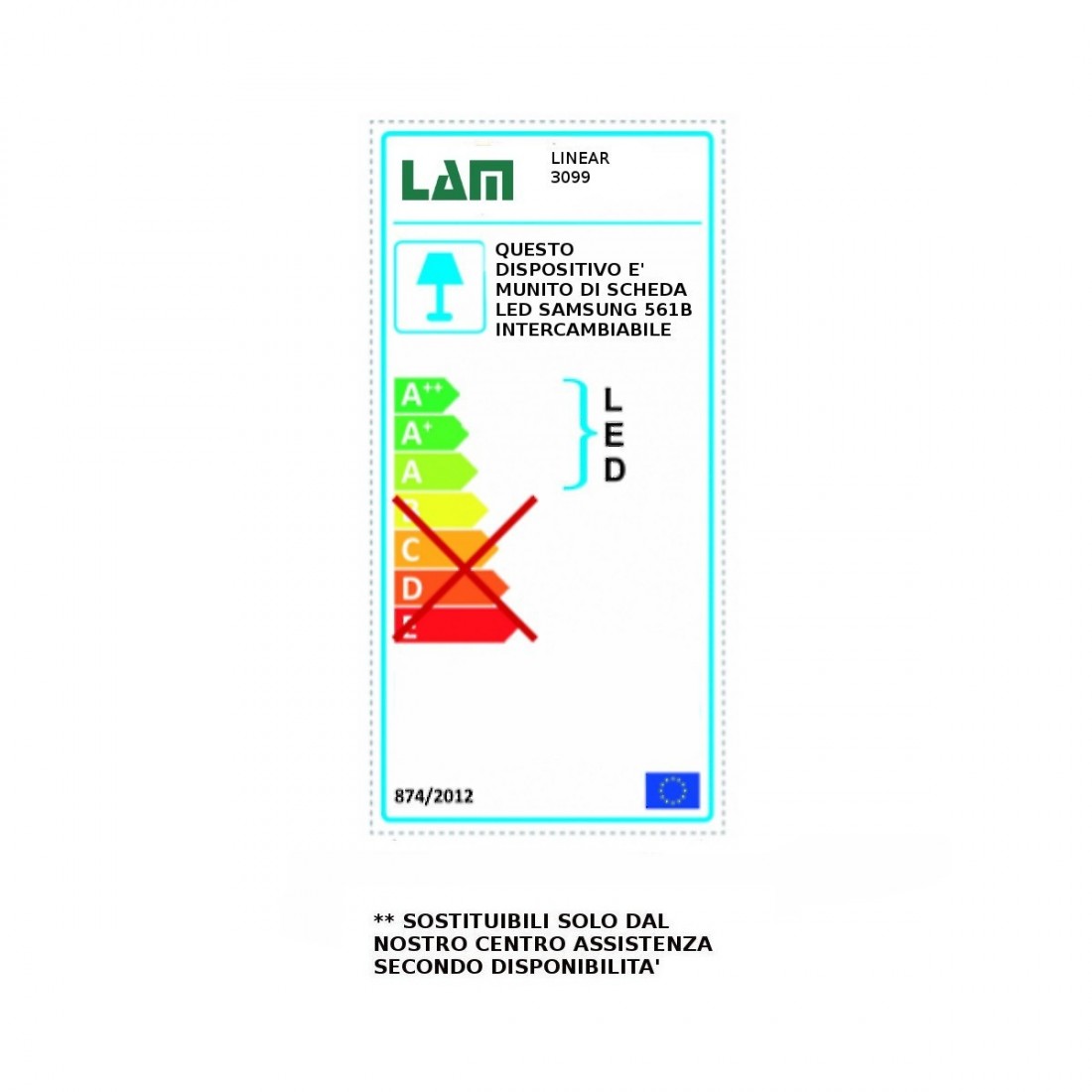 Plafoniera LM-LINEAR 3099 64W Led 118cm orientabile acciaio alluminio modulo scheda integrato lampada soffitto dimmerabile IP40