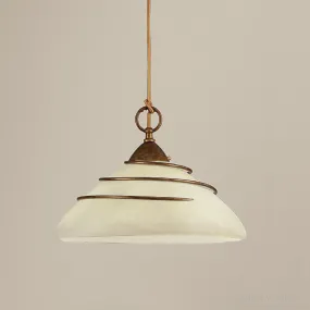 Sospensione LM-4260 1SG E27 LED classico rustico vetro scavo antico lampadario interno