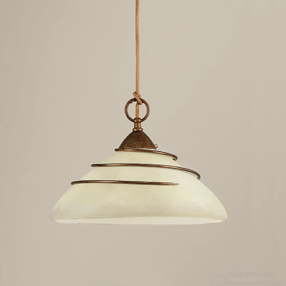 Sospensione LM-4260 1SG E27 LED classico rustico vetro scavo antico lampadario interno