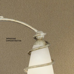 Lampadario classico LAM 4260 1SG E27 LED metallo vetro sospensione
