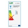 Lampadario classico LAM 3850 3 E14 LED metallo vetro, interni