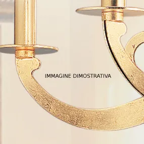 Lampadario LM-2000 6 E14 LED classico metallo paralumi organza sospensione interno