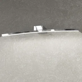 TP-CURVED 1152AP 6W Applique murale à LED 730LM 50CM Lampe en métal chromé brillant Miroir mural carré intérieur monoémission