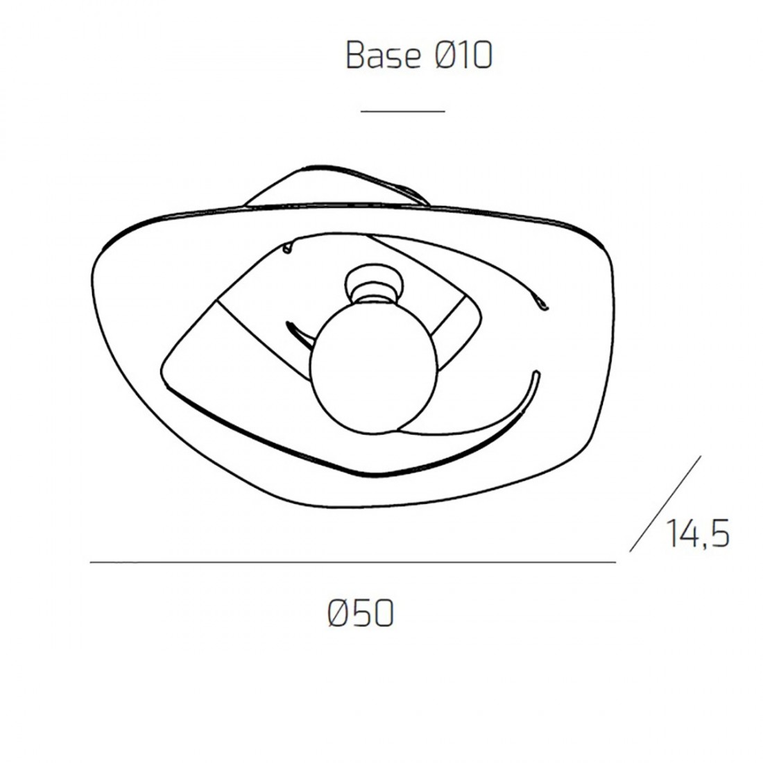 TP-WARPED 1157 PL50 E27 LED plafonnier blanc métal gris sable lampe ultramoderne irrégulier plafond intérieur