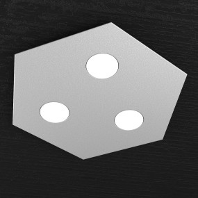 Plafoniera TP-HEXAGON 1142 PP GX53 LED metallo esagonale lampada parete soffitto moderna interno