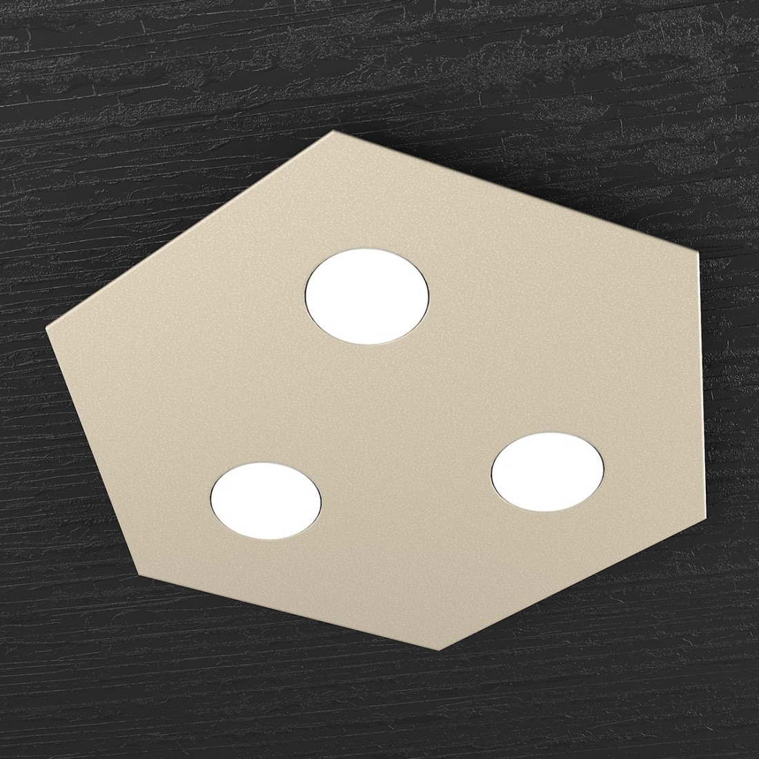 Plafoniera TP-HEXAGON 1142 PP GX53 LED metallo esagonale lampada parete soffitto moderna interno